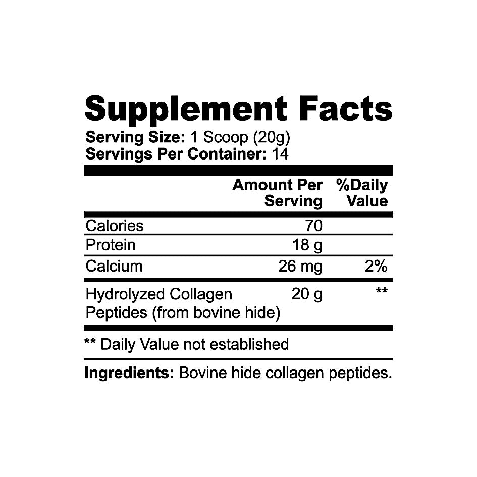 COLLAGEN PEPTIDES | GRASS-FED HYDROLYZED PROTEIN