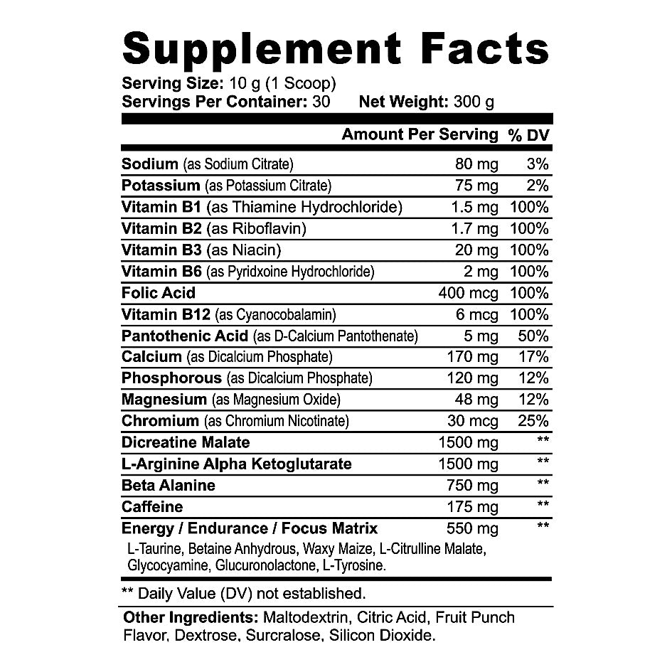 PRE - FLEX | FRUIT PUNCH PRE-WORKOUT