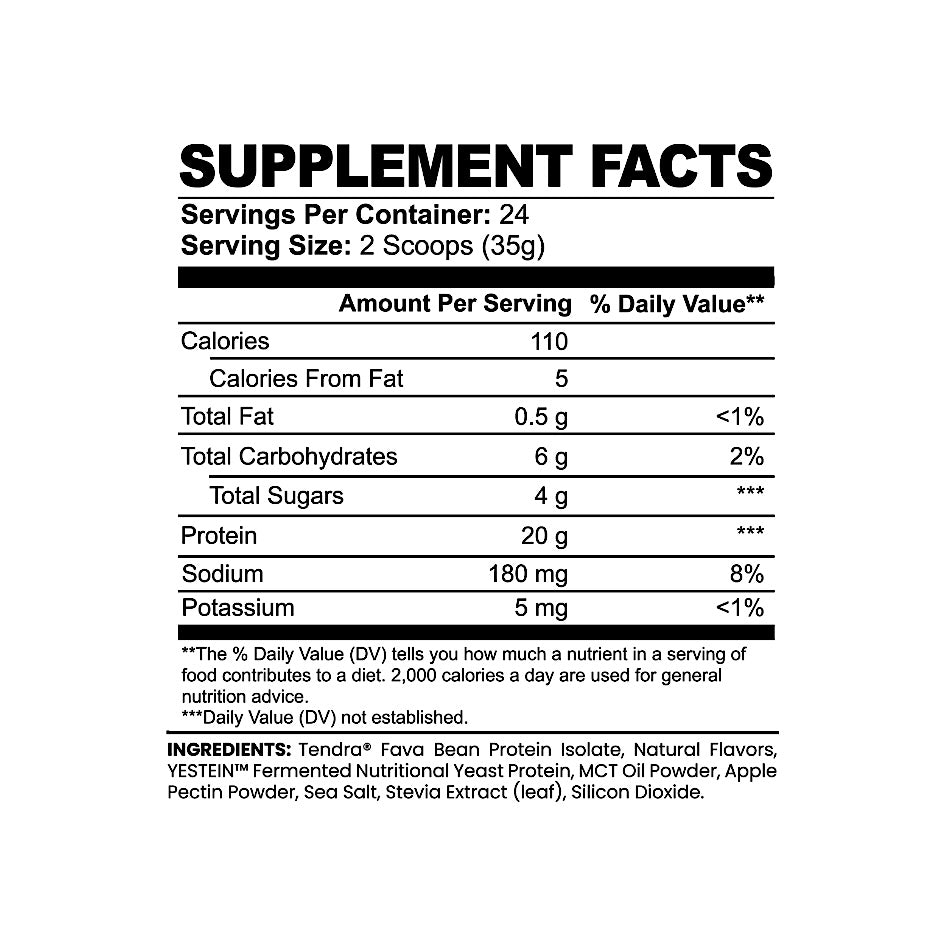 PLANT PROTEIN | VANILLA PLANT-BASED PROTEIN POWDER
