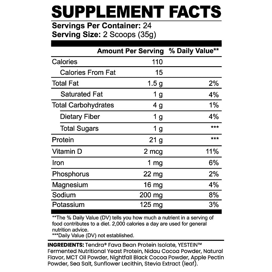 PLANT PROTEIN | CHOCOLATE PLANT-BASED PROTEIN POWDER